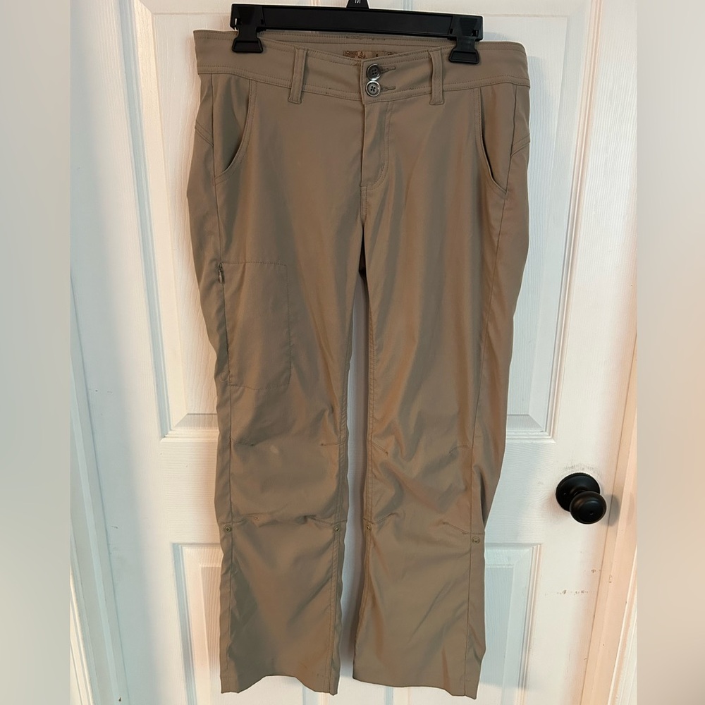 Prana Women’s Hiking Pants Size 6 Khaki Roll Up to Capris
